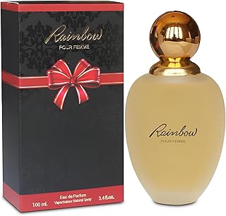 Women's Rainbow Perfume Fresh Scent Eau de Parfum 3.4 Flo Oz Natural Spray Fragrance for all Day Used