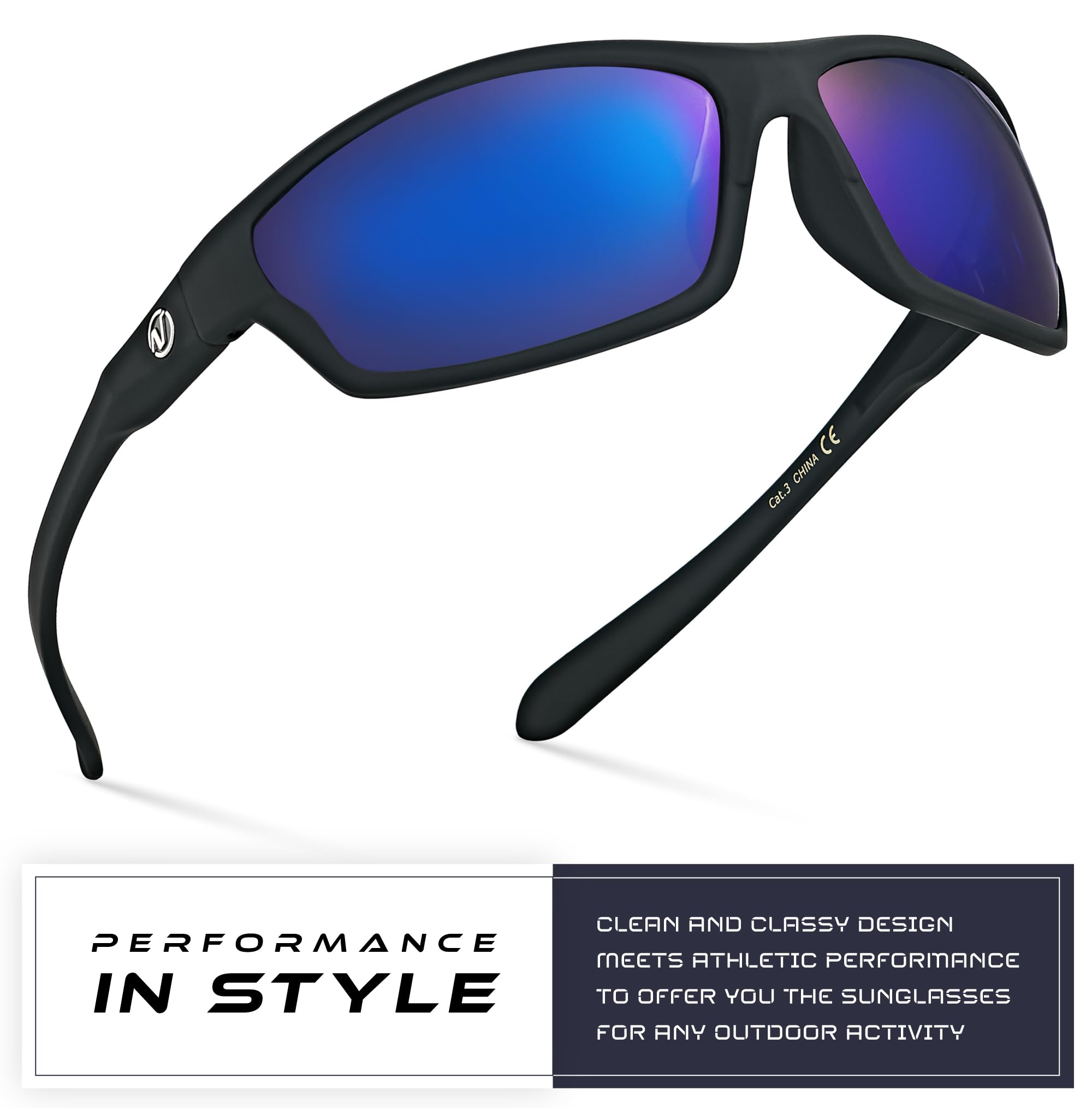 Nitrogen Gafas de sol polarizadas para hombre y mujer con protección UV400