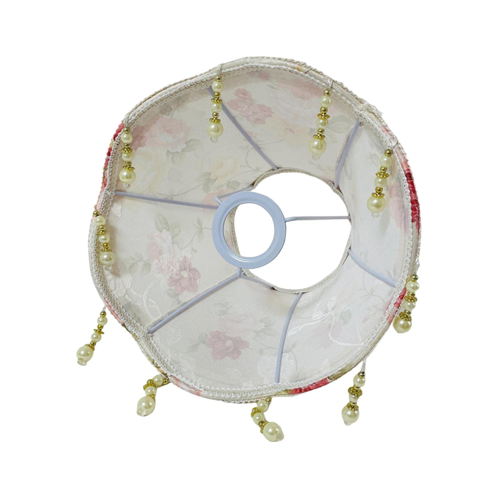Fabric Lampshade Vintage Style Flower Pattern Lamp Shade with Fringe|Lamp Shades|Home & Garden-image-44