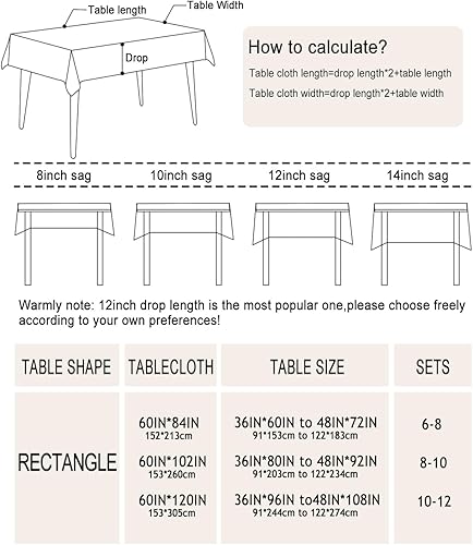 Miniatura 6 de Bnejvif Mantel de otoño de otoño, mantel de Acción de Gracias, mantel con estampado de hojas de otoño, resistente a las manchas, antiarrugas,