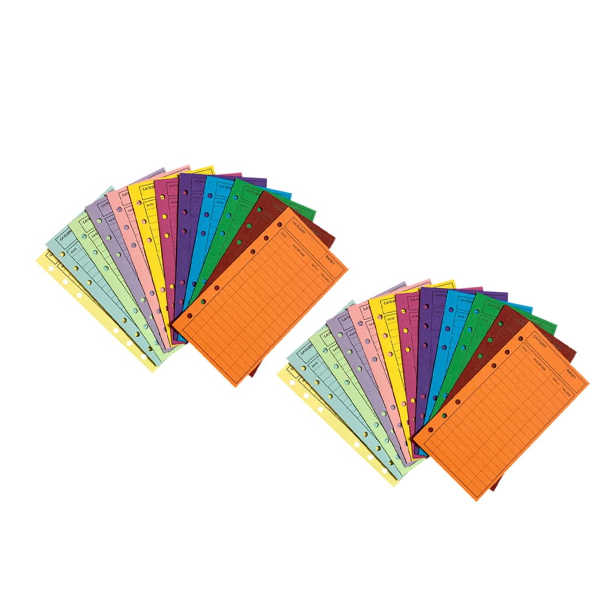 Operitacx 4 Set Di Buste Per Denaro Contante in Cartone Spesso Buste Decorative Per Libri Contabili Design Multi-foro 24 Pezzi*4