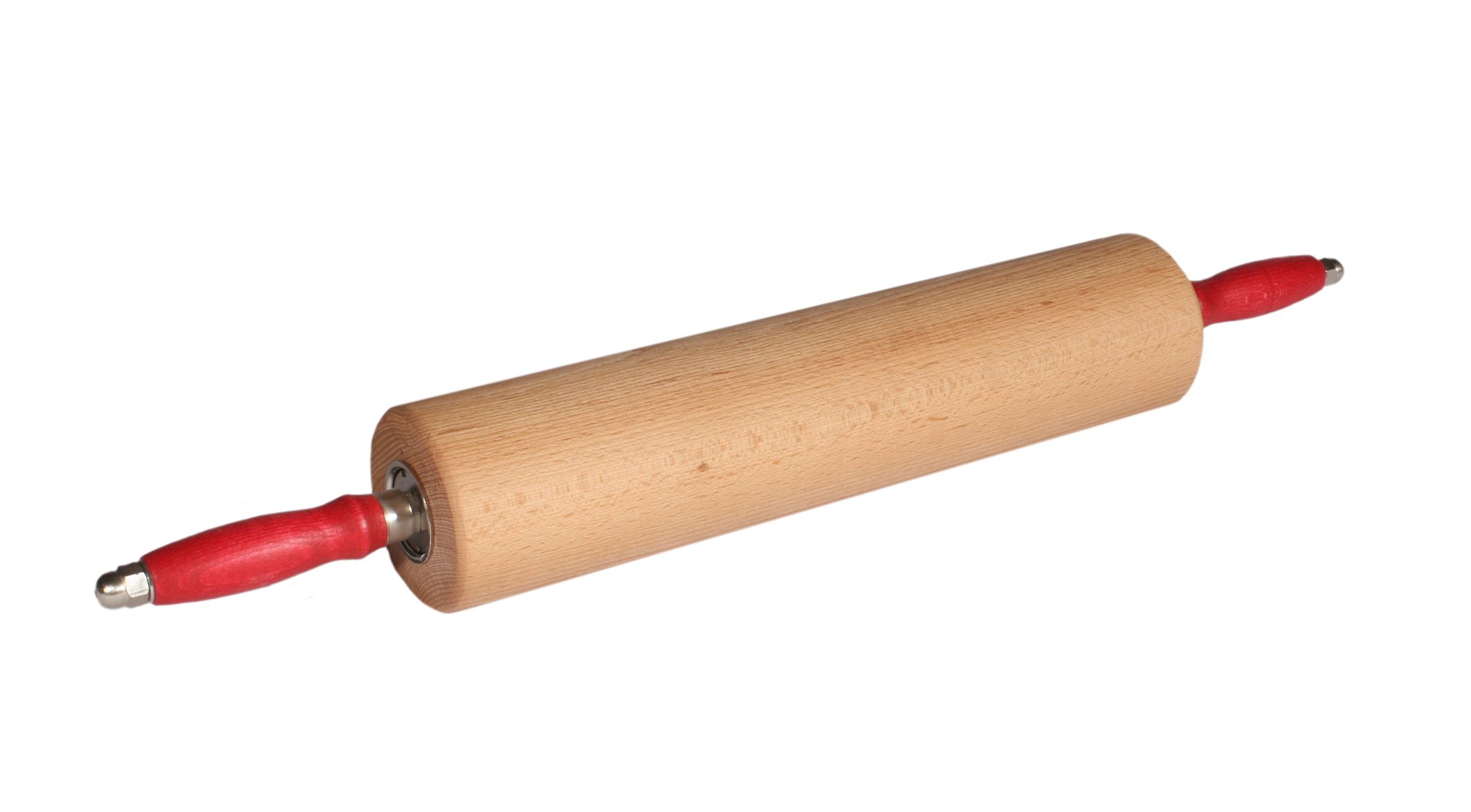 Teigroller Rollholz Wellholz mit Edelstahlkugellager Buche Walzenlängen 35 cm Isenberg