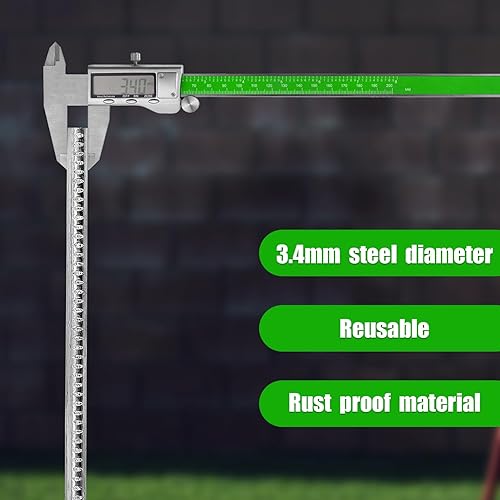 Miniatura 3 de 10 estacas para letreros de patio, marco de 16.5 x 7 pulgadas, estacas de alambre resistentes para patio, estacas de metal para carteleras, soportes