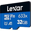 Lexar 32GB (2-Pack) High-Performance 633x micro SD Card w/ SD Adapter, UHS-I, C10, U1, A1, Full HD, 4K, Up To 100MB/s Read Memory Card, for Smartphones, Tablets, and Action Cameras (LMS0633032G-B2ANU) gallery image