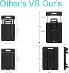 Kunova (TM) 6 2.5" Wheels Large Folding Hand Truck 245KG / 540LBS Capacity Wear-Resistant 4360° Rotating Wheel Folding Trolley Luggage Cart Platform Cart for Travel, Shopping, Auto, Moving, Office Use