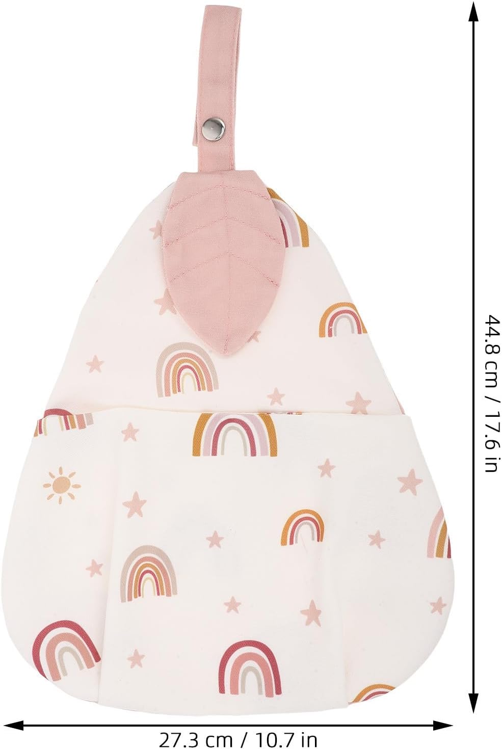 TOYANDONA Pink Crib Hanging Bag with Adjustable Straps for Nursery image 2