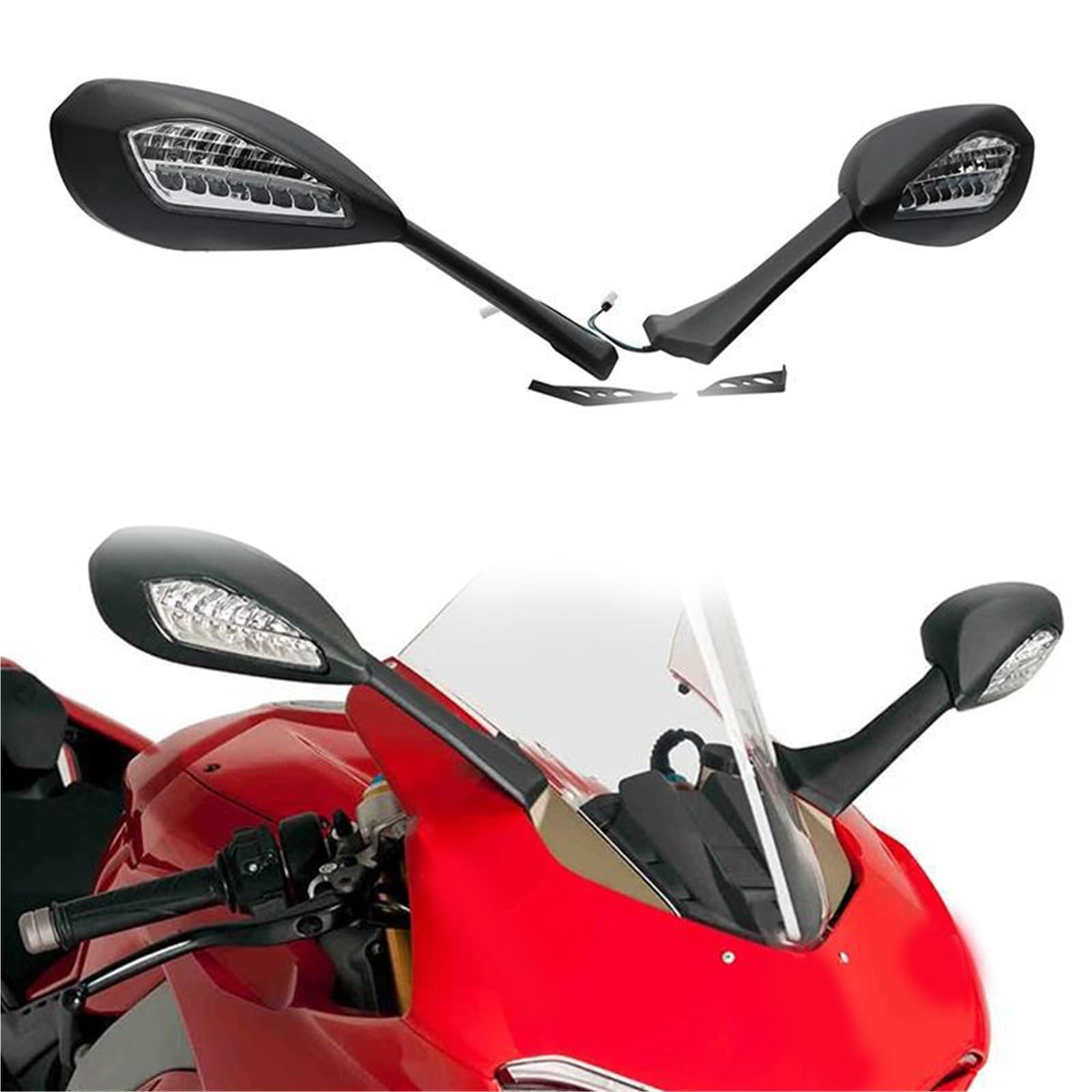 Rétroviseurs clignotants LED Ducati Panigale V4 profil aero - 8