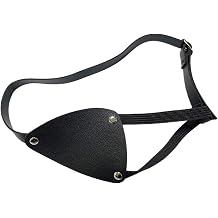 Pu Leather Eye Patch Halloween Cosplay Men Women Leather Knight Patch