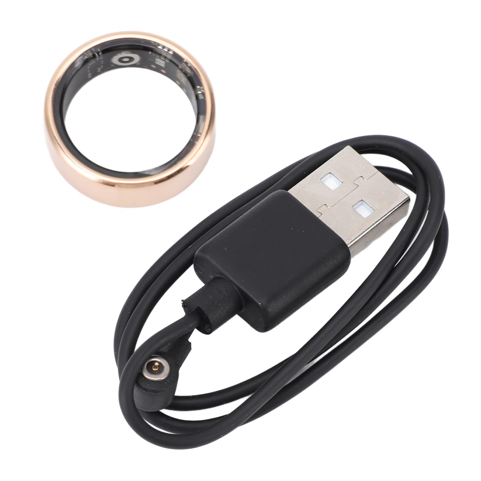 Smart Ring Health Tracker, Monitoraggio del Sonno, Anelli per Fitness Tracker Bluetooth Impermeabili Indossabili con Monitoraggio 24 Ore su 24, Misura 8