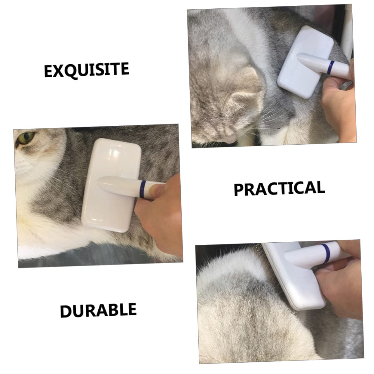 Toddmomy 4piezas Cepillo Profesional Para Mascotas Cepillo Quitapelos Para Perros y Gatos Diseño Compacto y Ligero Para Eliminar Pelo Suelto y Masajear La Piel Accesorios De Cuidado De