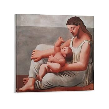 パブロ ピカソ、【母と娘】希少な画集画より 初期作品、状態良好 パブロ ピカソ、【母と娘】希少な画集画より 初期作品、状態良好