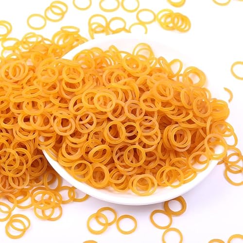 500G Yellow Quality Elastic Rubber Bands Sturdy Stretchable Packaging Band Loop O Rings 15Mm*1.5Mm*1.5Mm For Home School Office #TOP2