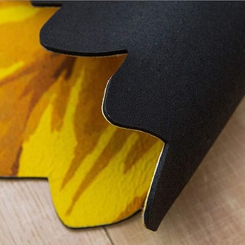 Miniatura 5 de UKELER Tapete para interiores con diseño de girasol amarillo para puerta delantera, 35 x 23 pulgadas, antideslizante, con parte trasera de goma
