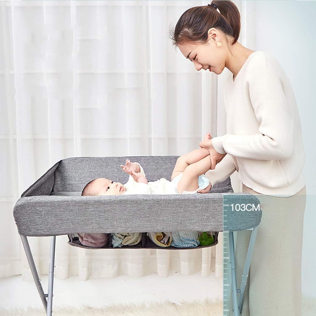 未使用 ポータブル赤ちゃんおむつ交換台 新生児ケアステーション ベビーマッサージタッチバスおむつ交換台 折りたたみ式 ユニバーサルホイール付き C Cougaropen Com