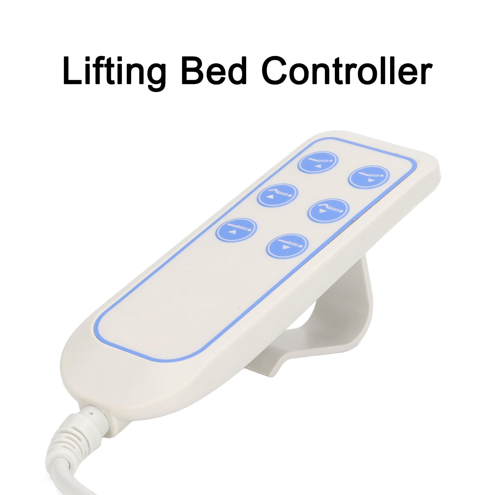 YDuupxe Lifting Bed Controller, Electric PVC IP66 Wear Resistant Hand Control for Hospital, with Practical Hook Design, Clear Button Pictures, Wide Application