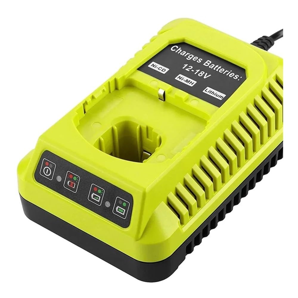 Kompatybilny z ładowarką Ryobi, ładowarką P117 12V-18V akumulator litowo-jonowy akumulator niklowy uniwersalna ładowarka(US)