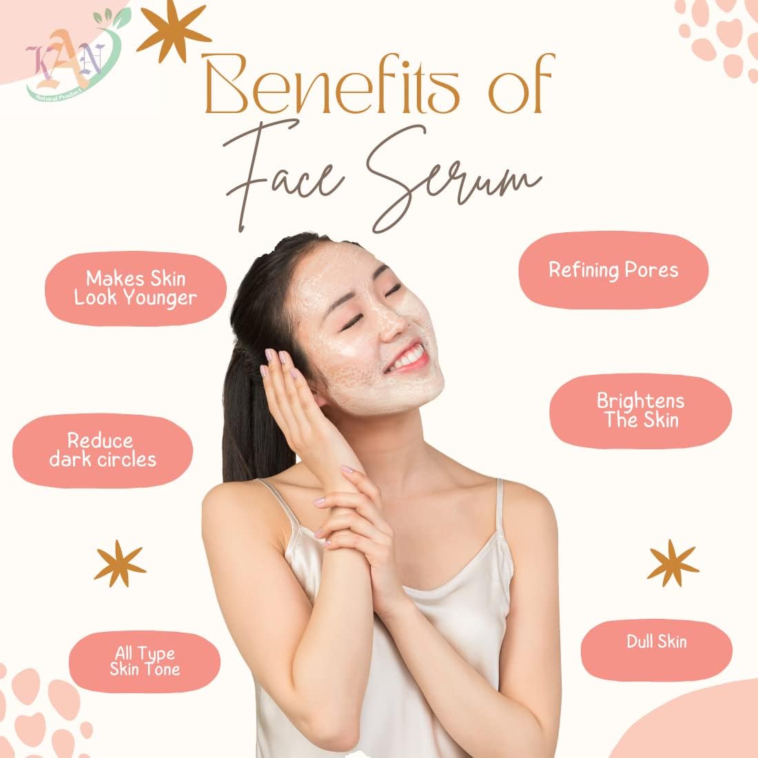 Kan Natural Skin Brightening Serum For Skin Whitening