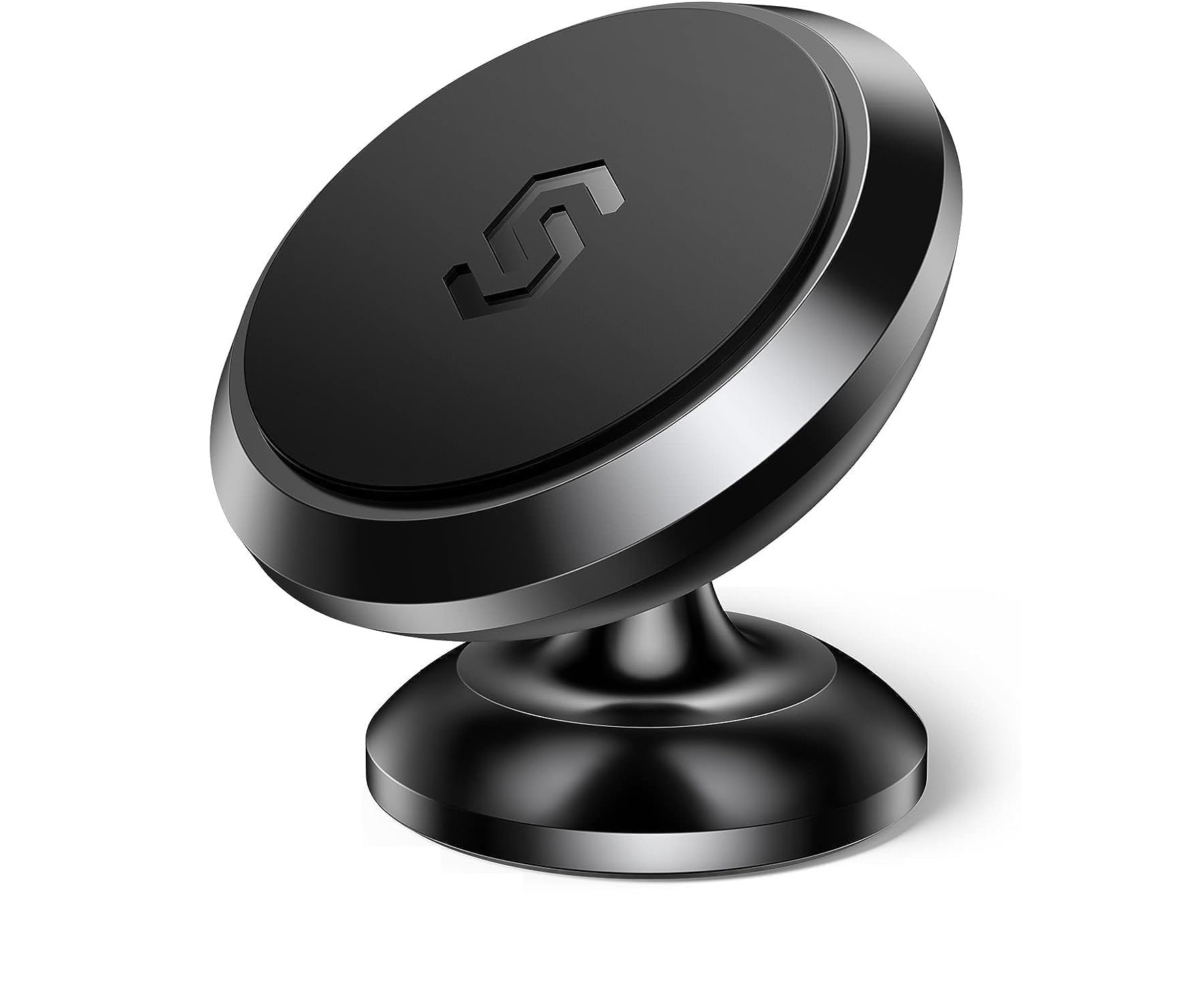 Favoto Magnetic Phone Holder Car Mount 360° Adjustable Magnet Mobile Holder Stick On Dashboard Cell Phone Cradle Universal Mount Compatible with Smartphones (Black)