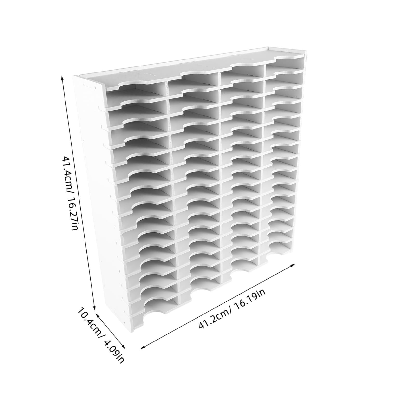 HOLIDYOYO Versatile Desktop Storage Organizer Wooden Multi-slots Ink Pad Holder for Stamps Phones and Remote Controls Elegant Design for Use