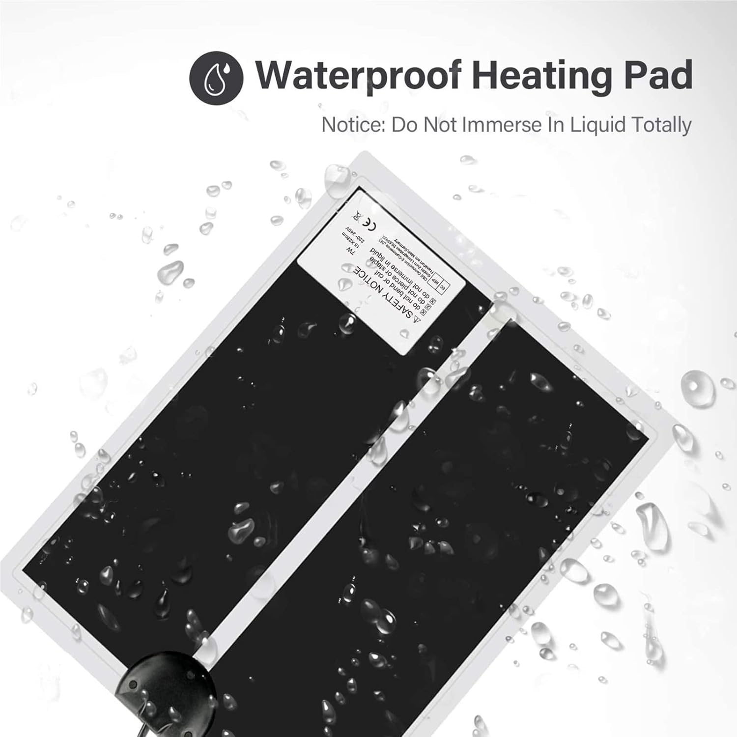 2PCS Reptile Heating Pad 5W/7W/14W/20W Temperature Adjustable Under Tank Heater Terrarium Heat Mat for Turtle, Tortoise, Lizard, Spider, Snake, Frog, Plant Box Winter Heat Device