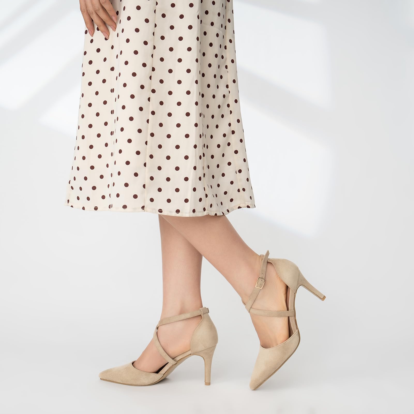 Hoefirm Escarpins Femme Talon Haut Sexy Chaussures Talon Aiguille Pumps Pointu Fête Mariage Soirée