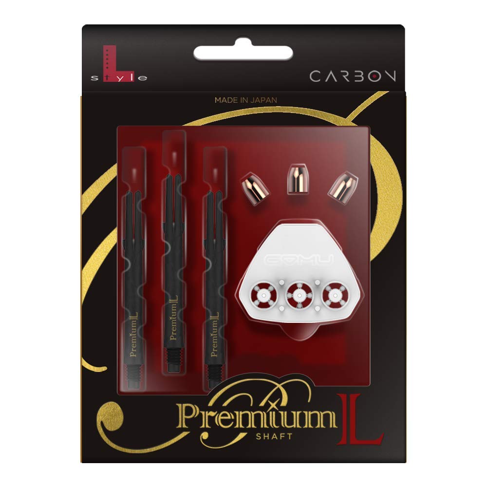 L-style L-Shaft Carbon Premium Locked Dart Shafts – Lightweight Carbon Shafts for Soft Tip &amp; Steel Tip Darts – Set of 3