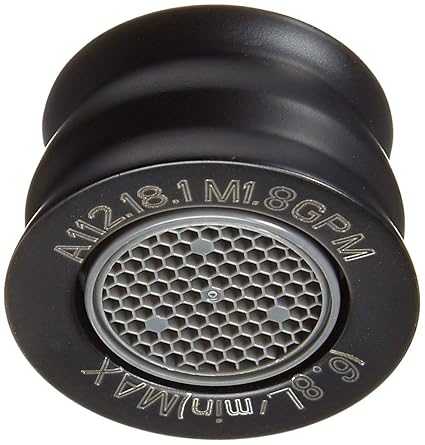 Danze DA500186NBS Standard Female Faucet Aerator Kit, 1.75 GPM, Satin Black