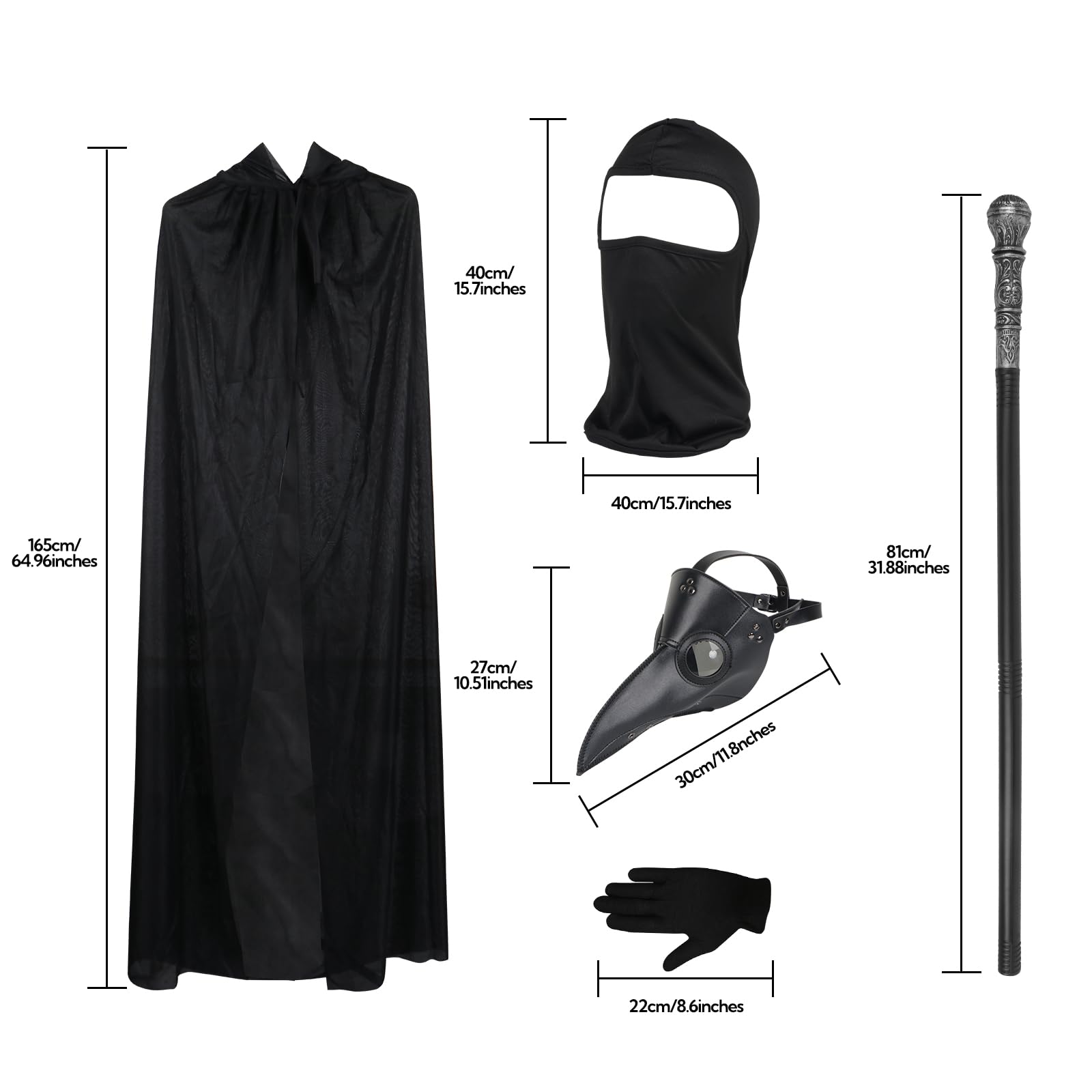 Lifreer Plague Doctor Costume Set - Image 2