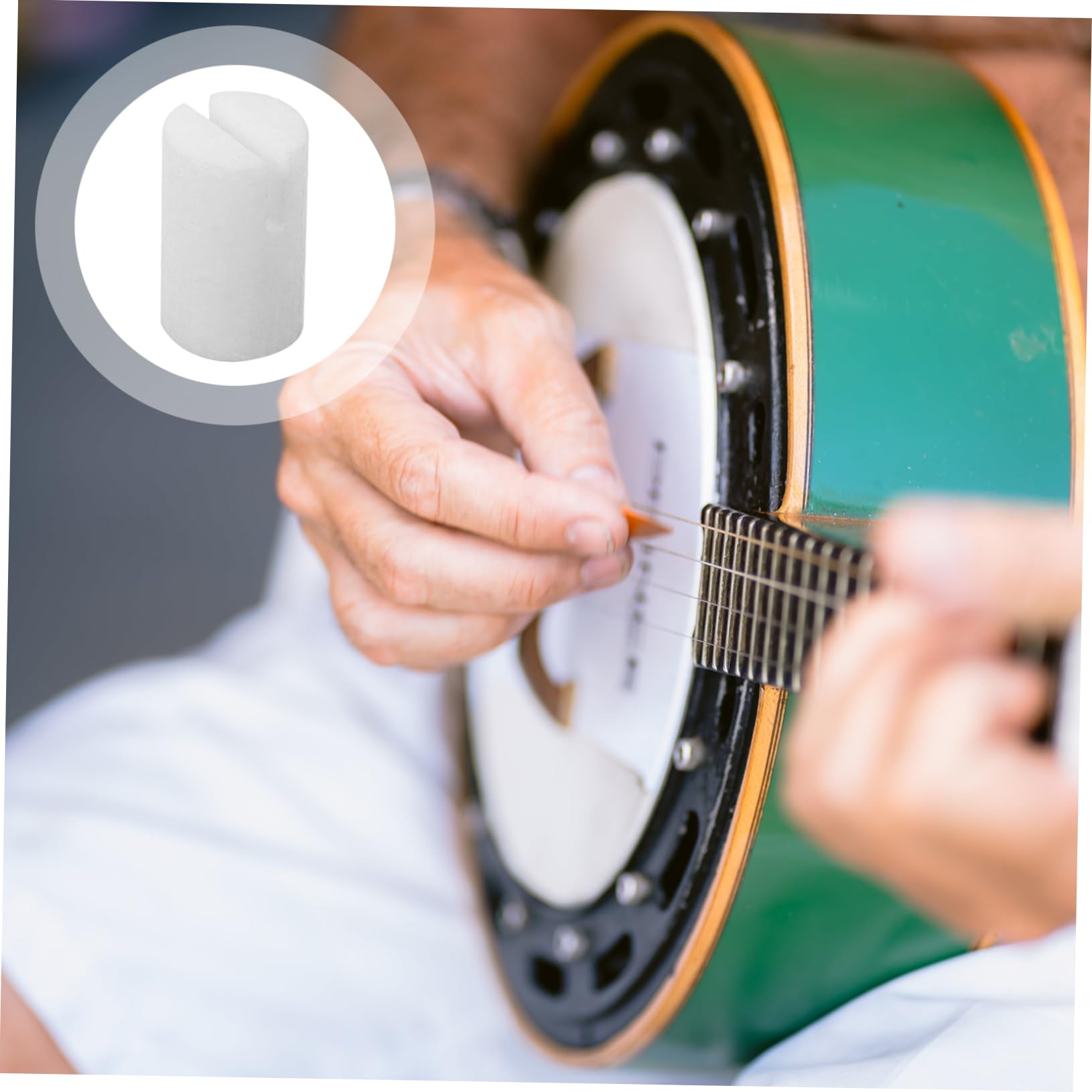 2 Sätze Banjo-saitensattel Für Die Fünfte Saite Banjo-knochensattel Ersatzzubehör Einzigartig Für Musiker 4 Stück X 2