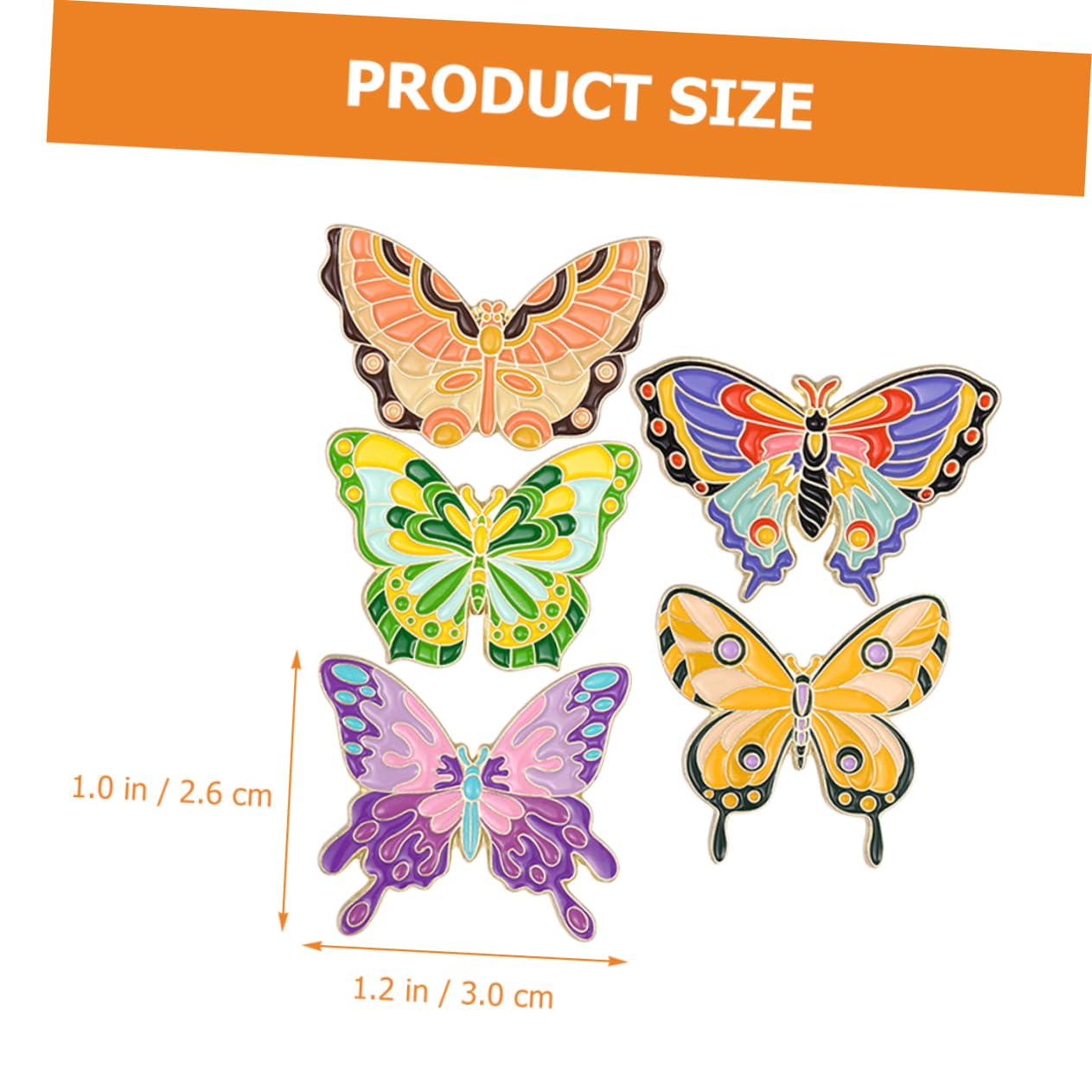 SHERCHPRY 25stücke Cartoon Schmetterling Broschen Set Für Damen Anstecknadeln Bunten Designs Für Partys Feiertage Und Tägliche Dekoration