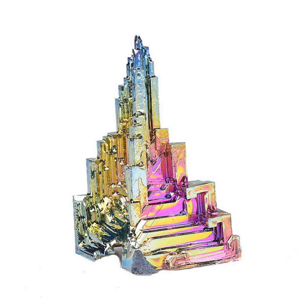 70g Natural Gemstone Rainbow Aura Titanium Bismuth Crystal Specimen Reiki Rock Random