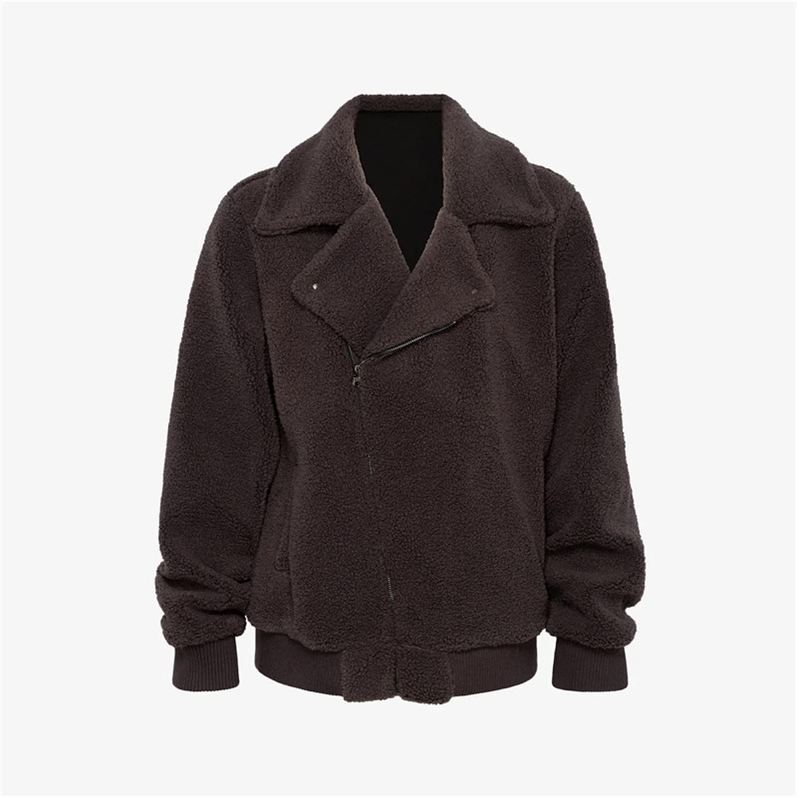 Giacca cardigan con revers da uomo casual giacca in cashmere tinta unita