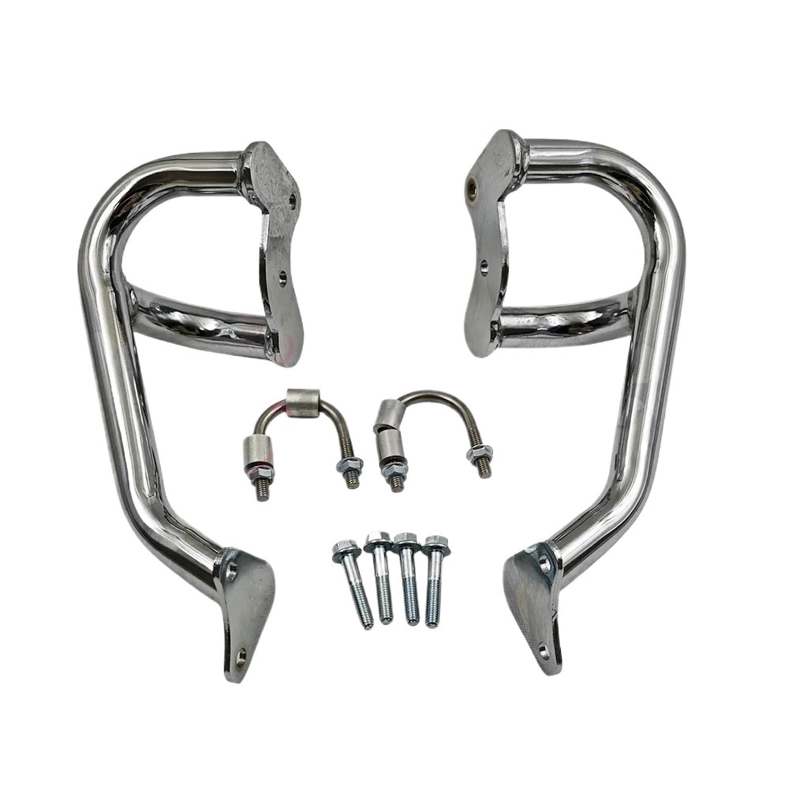Moto Barres Protection pour XJR 1200 1300 XJR1200 XJR1300 Garde De Moteur Autoroute Crash Bar Tampon Cadre Protection Pare-Chocs Latéral(Silver)