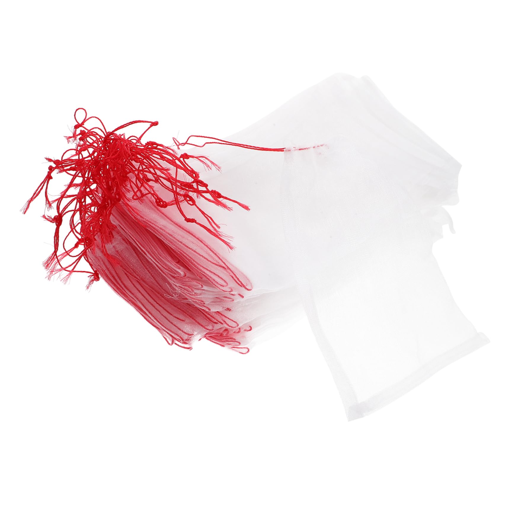 FUNOMOCYA Aquarium Sand Cleaning 100pcs Sand Washing Machine Filters Woven Bag Pe Mesh Round Wire 15x25cm for Fish Tank