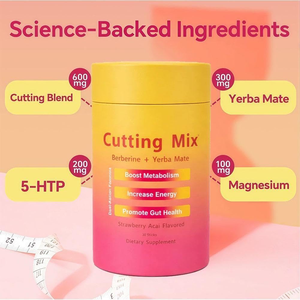 Mezcla de bebida de corte doble acción antojo y metabolismo vegano apoya la saciedad Aç & Health Gut Signaling energía de fresa