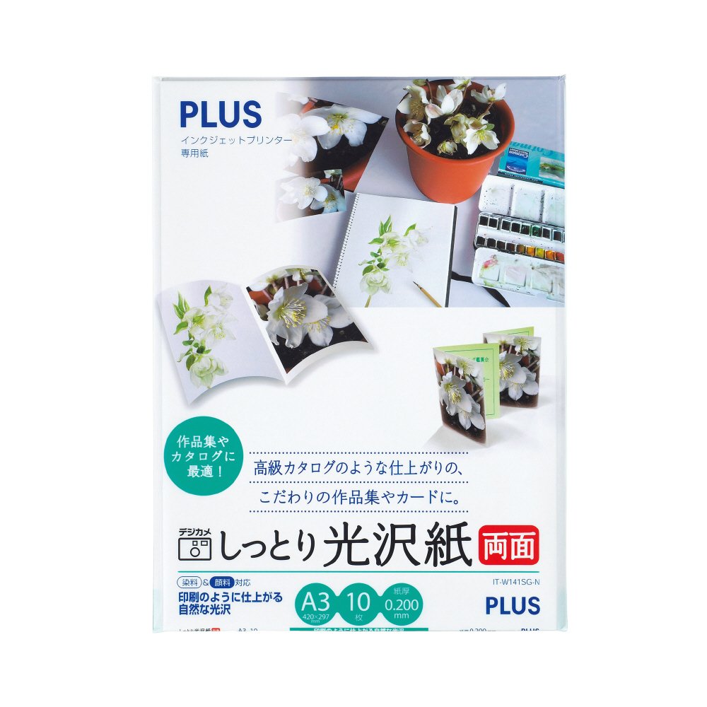 10 sztuk IT-W141SG-N 46047 A3 Rozmiar dwustronnego błyszczącego papieru plus IJ wilgotny papier (import z Japonii)