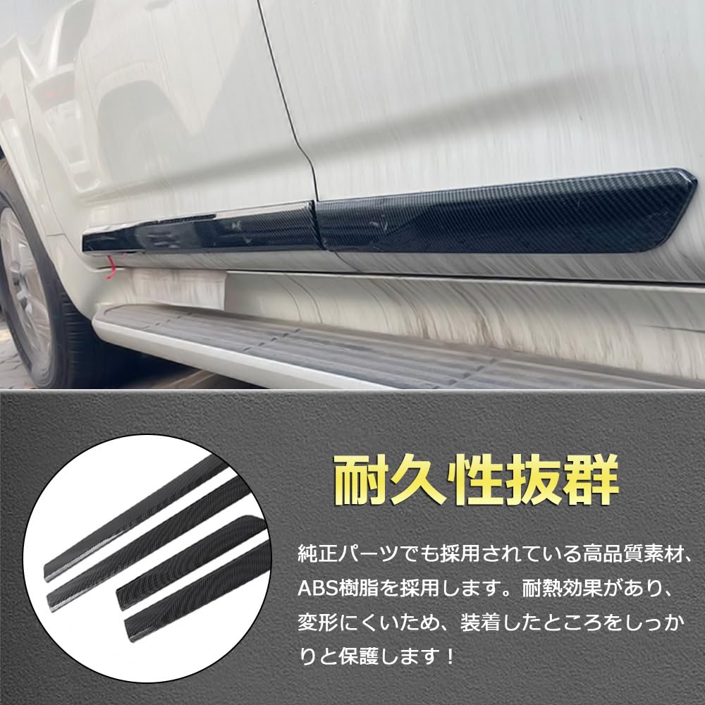 Amazon | ランドクルーザー 300系 ドアロアガーニッシュ サイド  
