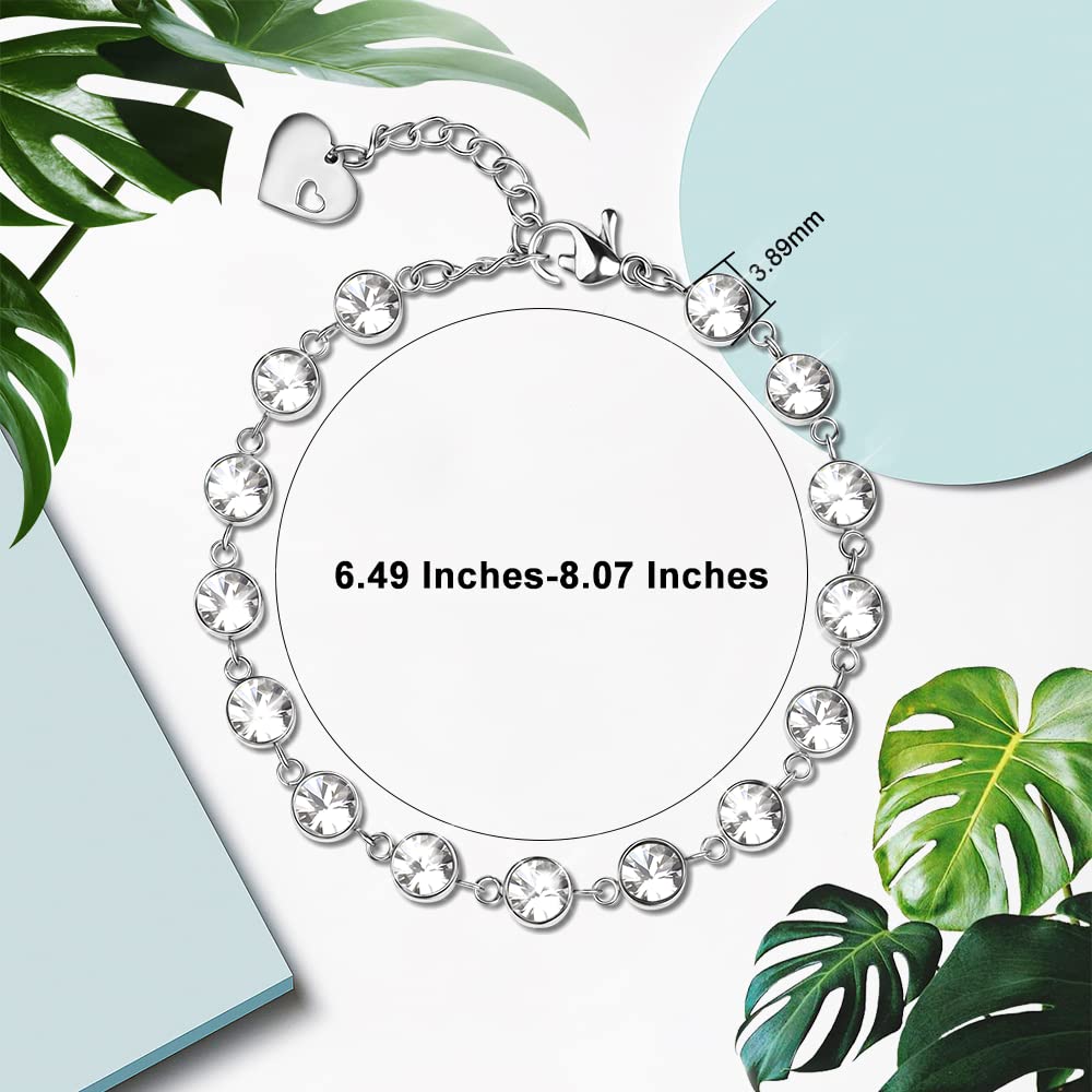 JEROOT Bracelet magnétique pour femme, bracelet amincissant en acier titane
