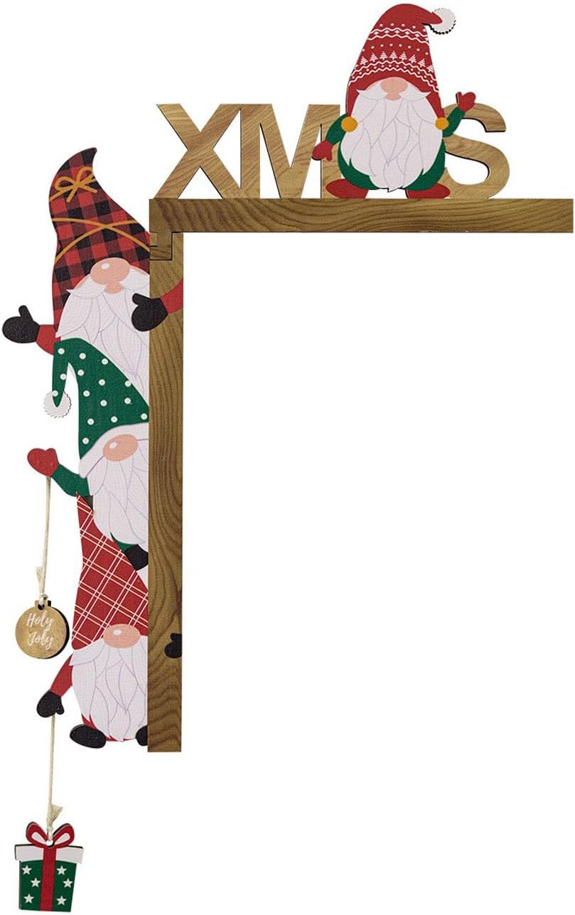 2024 Latest Christmas Door Topper Christmas Door Frame Corner Hanging Wooden Cartoon Gnomes Faceless Doll Door Sign Festive Home Decoration Supplies (A1) 2024 Latest Christmas Door Topper Christmas Door Frame Corner Hanging Wooden Cartoon Gnomes Faceless Doll Door Sign Festive Home Decoration Supplies (A1)