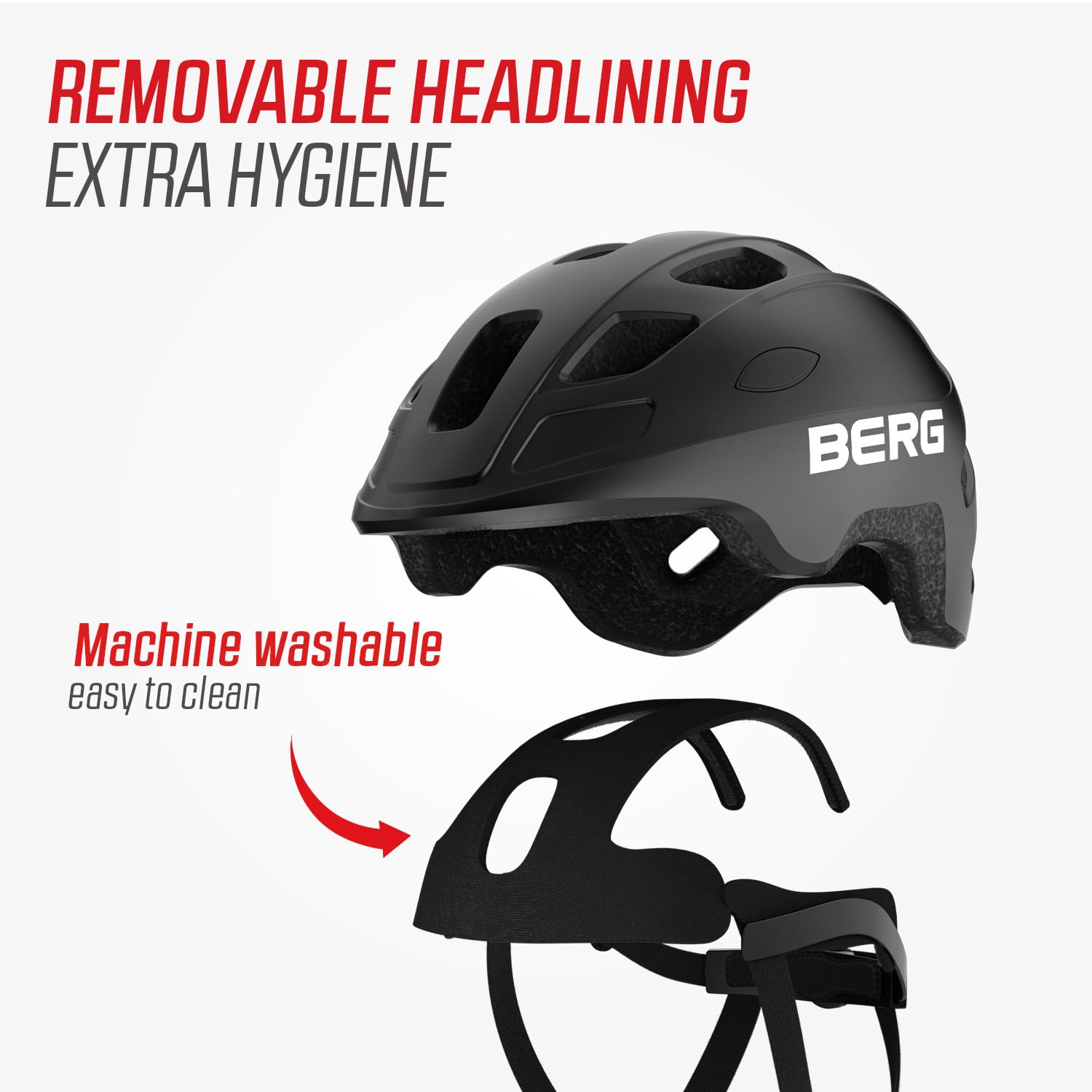 BERG Casco de Bici | regulable, sujeción cómoda