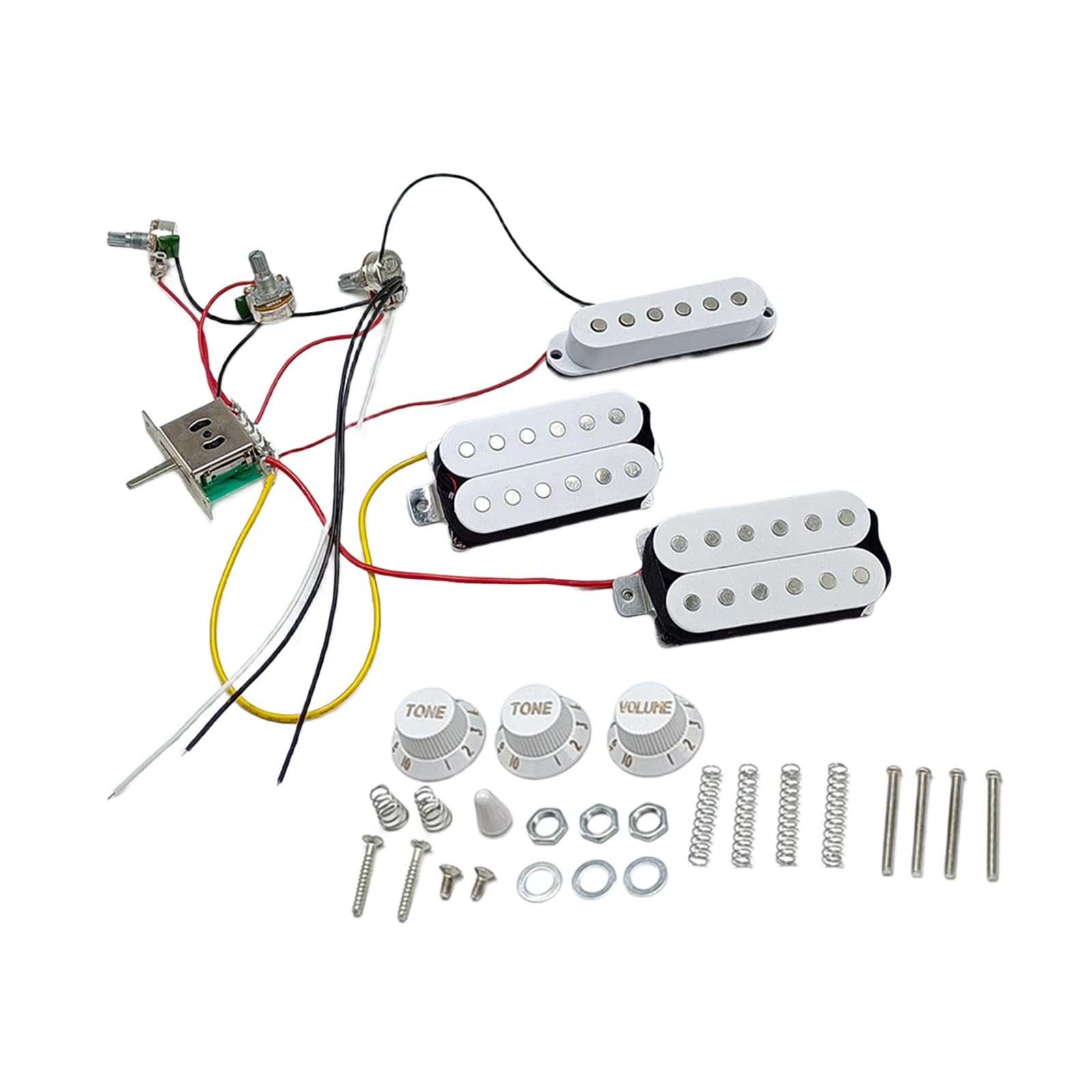 Kit électronique guitare électrique pré-câblé 2 tons 1 volume