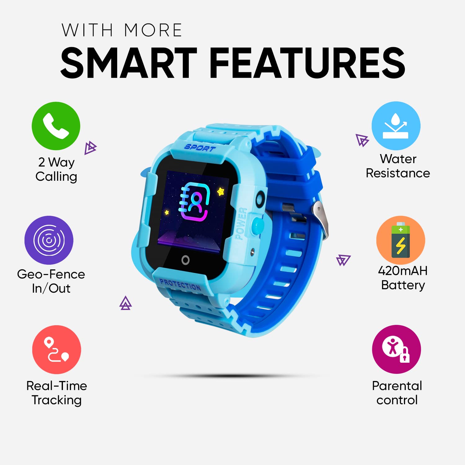 Kids' Smartwatch with Anti-Lost Functionality

