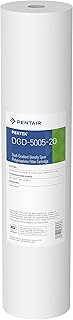 Pentair Pentek DGD-5005-20 Big Blue Water Filter, 20-Inch Whole House Sediment Filter Cartridge Replacement, Dual-Gradient Density Spun Polypropylene, 20" x 4.5", 5 Micron, Pack of 1, White