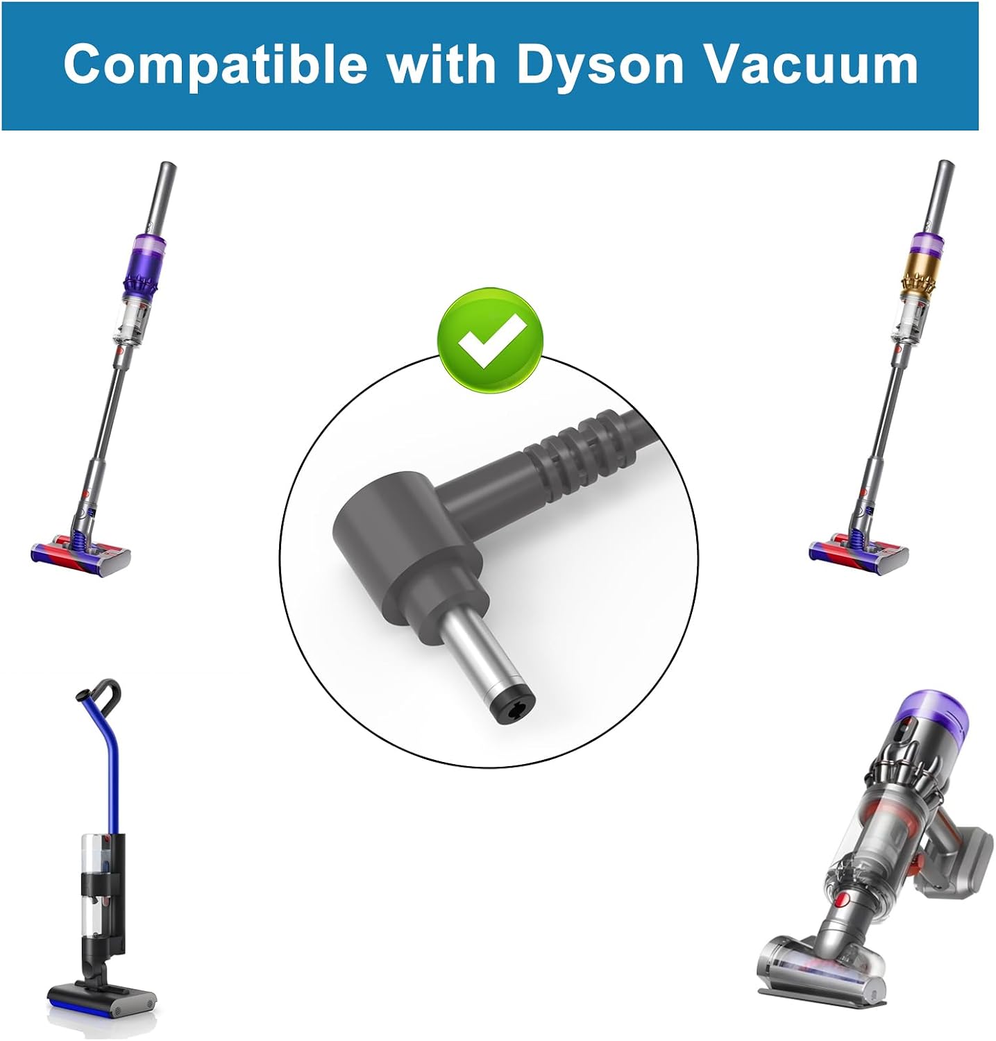 SV19 SV21 Charger Compatible with Dyson Humdinger Omni-Glide WashG1 Micro Cordless Vacuum Replacement for 348783-02 965254-01 965254-02 Power Supply