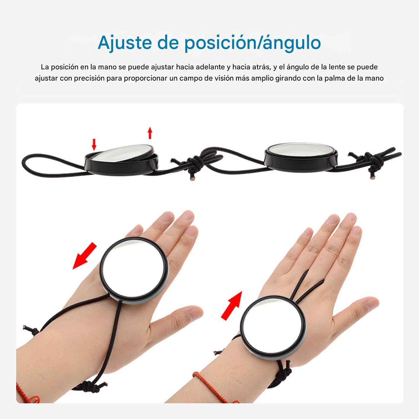 Specchio da mano per Immersione, Specchio per escursionismo e campeggio, attrezzatura subacquea portatile regolabile per donne, Immersioni in grotta, sicurezza, sport all'aria aperta, uomini
