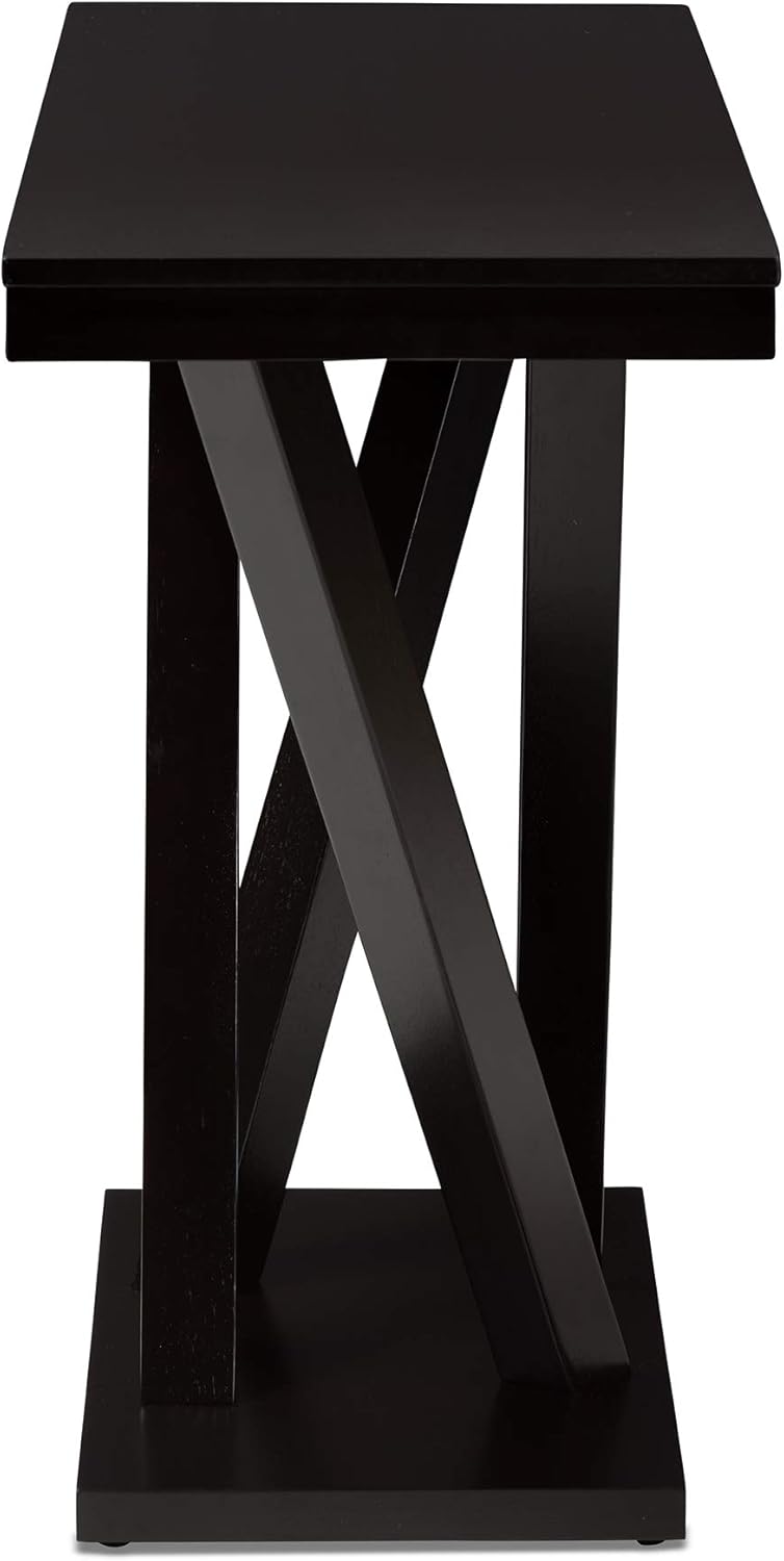 Everdon Dark Brown Modern Wood Console Table