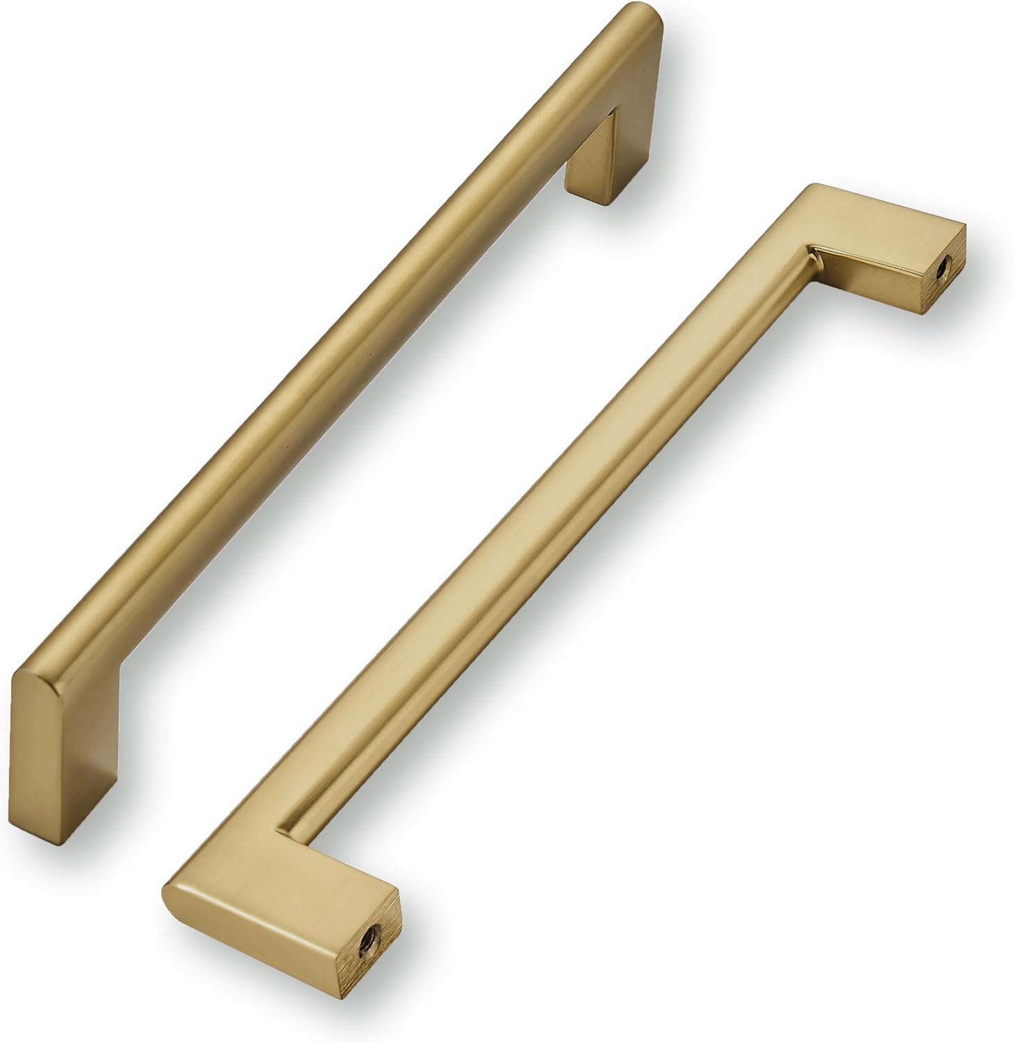 khtumeware 6 Inch Hole Center 6 Pack,Champagne Bronze Cabinet Pulls Heavy Duty Solid Satin Brass Kitchen Drawer Handle Antique Cabinet Hardware for Bathroom, Drawer, Cabinet 6 Inch hole center 6-Pack Champagne Bronze