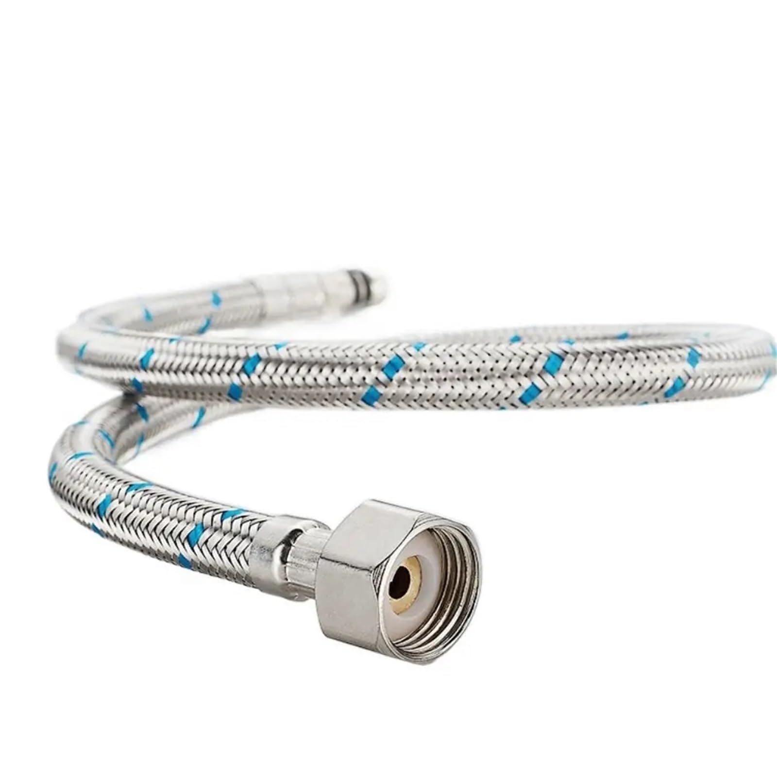 Raccords de robinetterie Tuyaux flexibles, Tuyaux d'alimentation en laiton inoxydable for robinet de cuisine et salle de bain 60-100 cm, lot de 2(100cm)