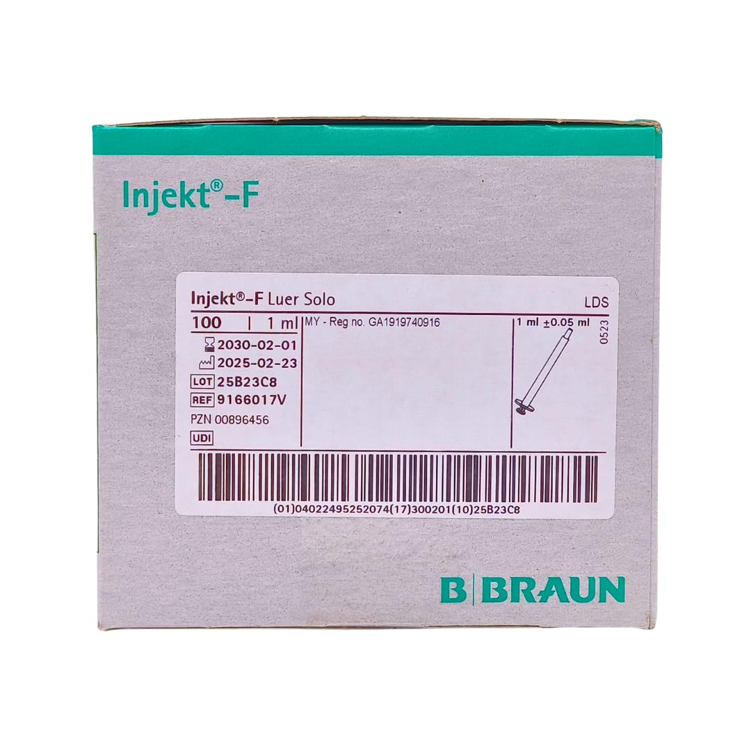 B. BRAUN Injekt-F 1 ml Zweiteilige Einmal-Feindosierungsspritze 3x 100 St I Für Klinik, Praxis, Labor I zur Injektion, Aspiration, Infusion, Ernährungstherapie I Spar-Set plus Pharma Perle give-away