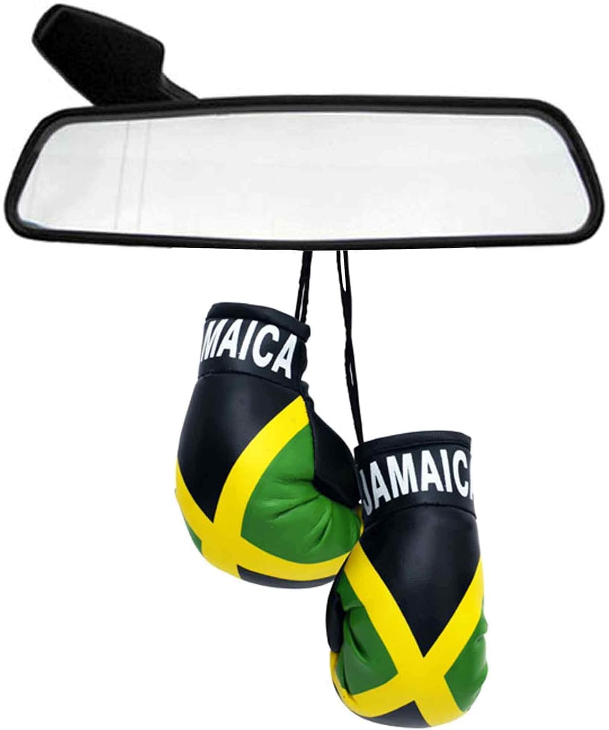 Jamaica Flag Mini Boxing Gloves for the Car or Home - Reggae Boys Accessory